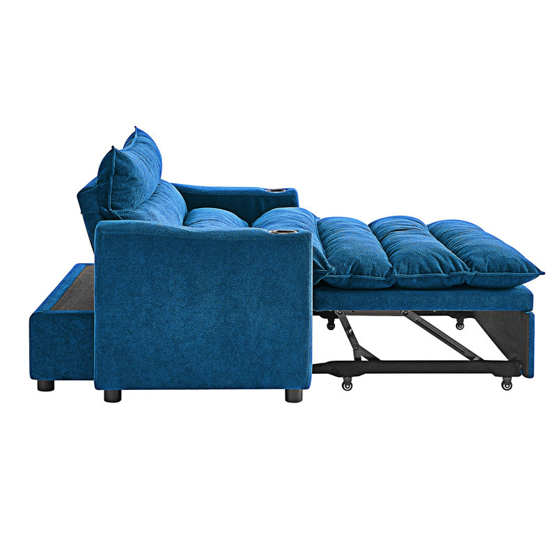 Convertible Sofa Bed, Blue