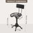 Set Of 2,industrial Vintage Cast Iron Adjustable Stool With Backrest – Rusted Iron Finish-61349883