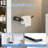Black 4-piece Bathroom Hardware Set, Wall Mounted Stainless Steel Towel Bar Collection-125723355
