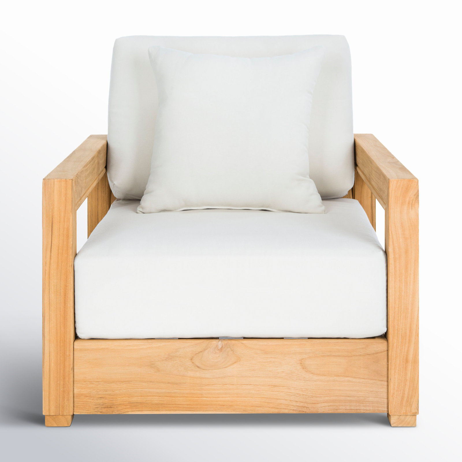 Melrose Outdoor Lounge Chair Cushion Cover, White