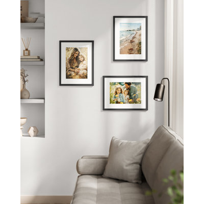 Black Picture Frame - Set of 3