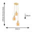 3 - Light Brushed Gold Pendant-157603388