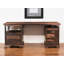 Bureau en bois massif 68 po à 4 tiroirs Natural Edge