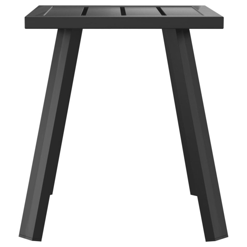 Table de patio vidaXL anthracite 13,4 po x 13,4 po x 15 po acier