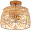 Wood LED Semi Flush Mount