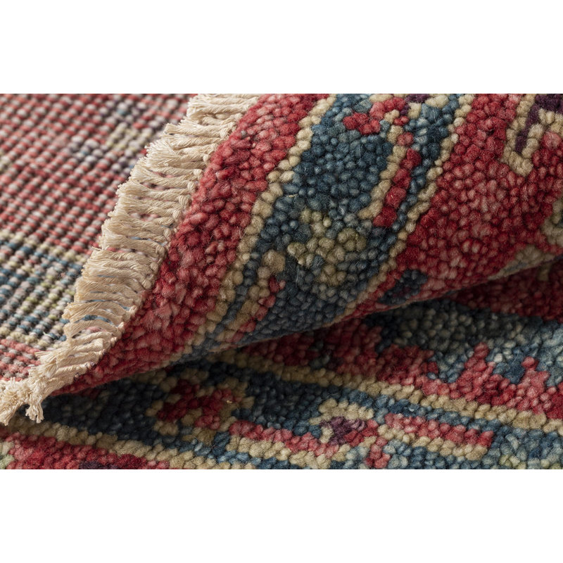 Rock My Classics Wool Oriental Area Rug in Red/Blue, Rectangle 6' x 9'