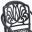 Ensemble de 9 meubles de patio en aluminium coulé avec cadre noir et coussins de siège bruns (même référence: W1710S00170)
