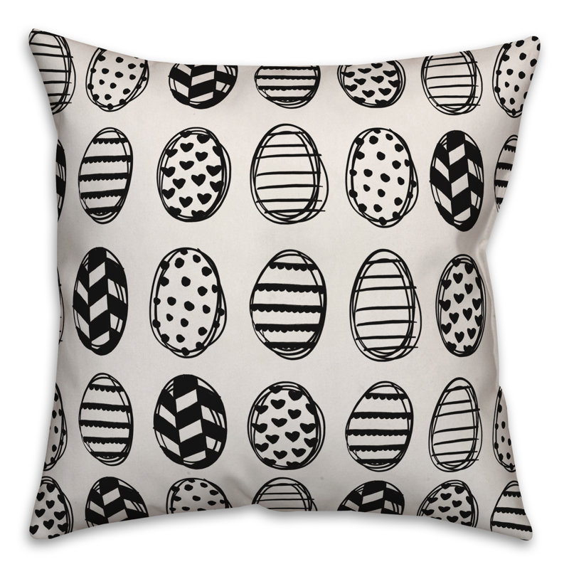 Egg Geometric Pillow Cover, 18" x 18"