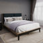 Lit plateforme tapissier Keven