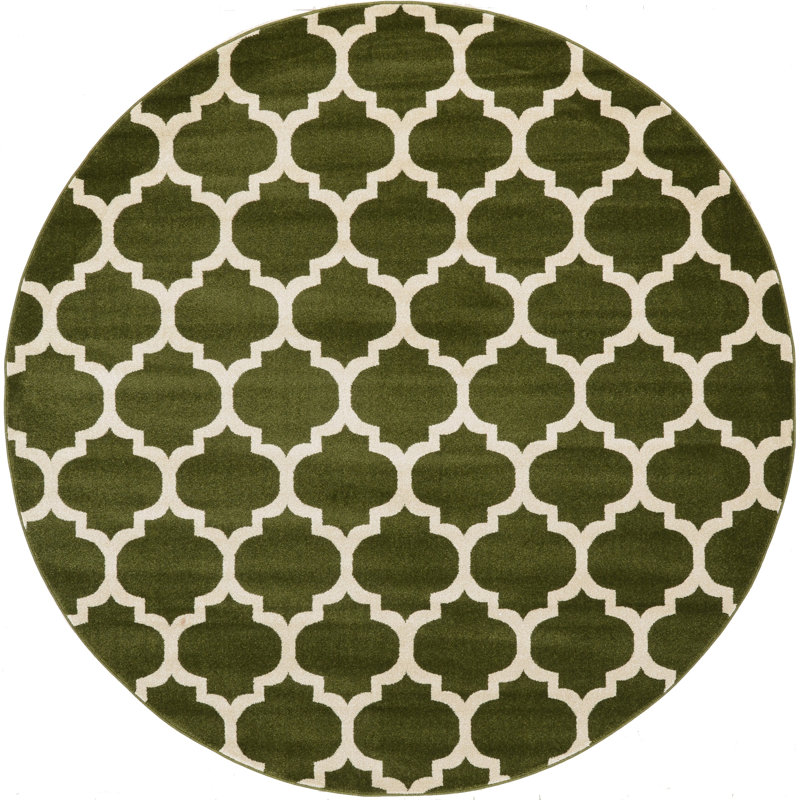 Molly Geometric Indoor Rug, Round 8'