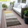 Machine Washable Indoor/Outdoor Xhevrie Pewter Rug
