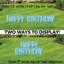 Ensemble de 5 panneaux «Happy Birthday»
