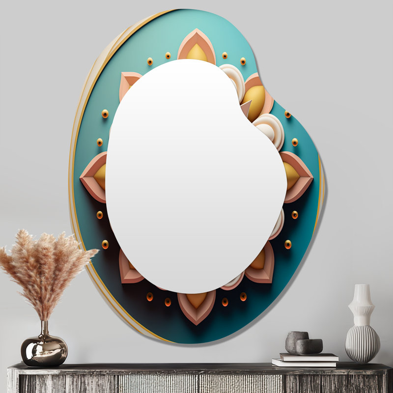 Miroir mural asymétrique abstrait