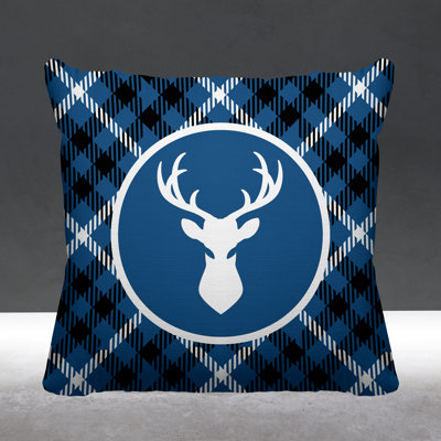 Houndstooth Outdoor Reversible Throw Pillow