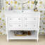 Armoire de meuble-lavabo simple en bois avec lavabo en céramique Elez Elizabeth-1080856853