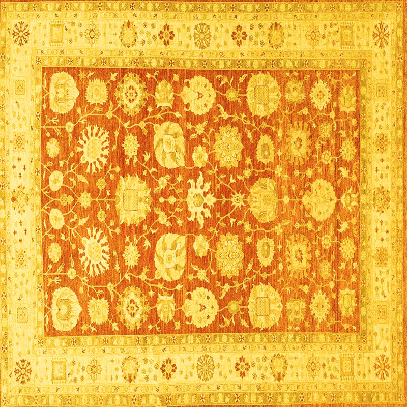 Washable Oriental Indoor Rug, Square 8'