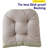 Rocking Chair Cushion Premium Tufted Pads Non Skid Slip Backed Set Of Upper And Lower With Ties, 1 Count