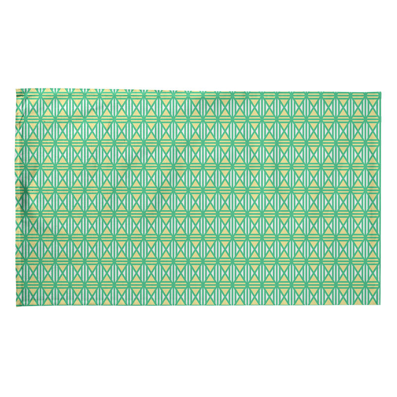 Torchon Gady, Polyester sergé, Jaune / vert