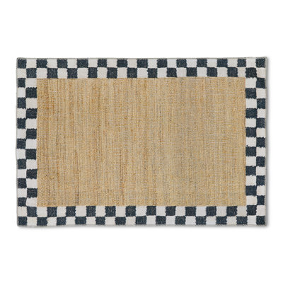 Naturals Check Washable Rug