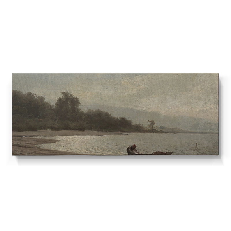Série paysage - MLVII - Toile tendue avec châssis - Prêt à accrocher, H 16 po x l 40 po