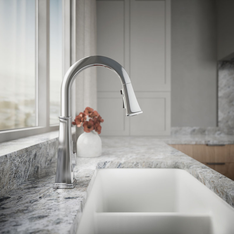 Riff Touchless Pull-Down Kitchen Sink Faucet, Polished Chrome