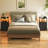 Nightstand With 3 Fabric Drawers,modern Bedside Table With Power Outlets,everyday Side Table With Led Light Strip,end Table With A Large Storage Shelf(2 Set)