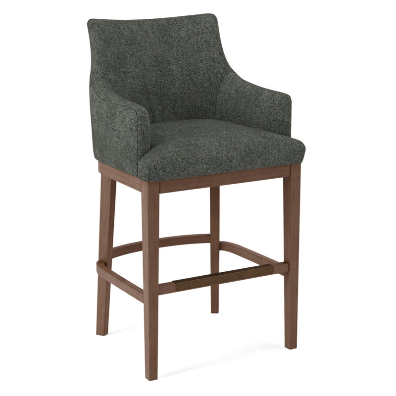 Upholstered Stool, 61558-61, English Saddle