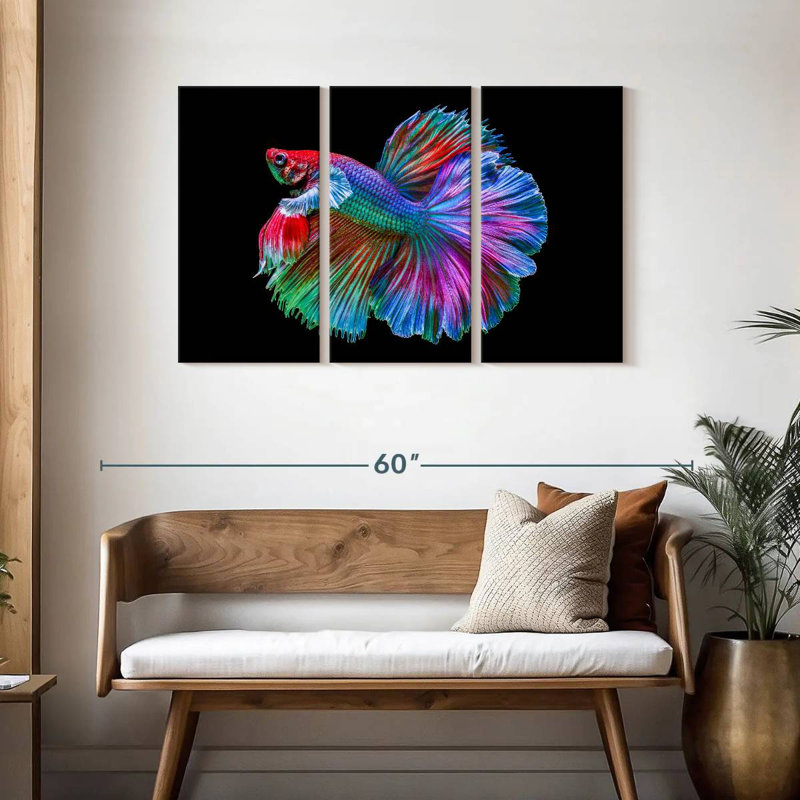 Brampt Chromatic Betta Fish, 28" H x 45" W