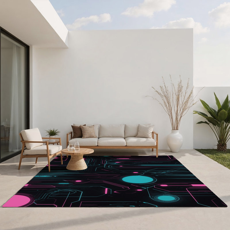 Tapis intérieur et extérieur Velocity Glow, Rectangle 4pi x 6 pi