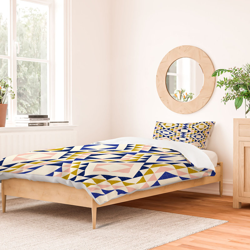 Housse de couette standard en coton Jenean Morrison, Housse de couette simple extra longue + 1 taie dé