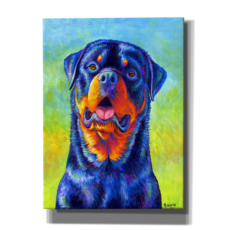 Sur toile, H 54 po x l 40 po x P 1,5 po