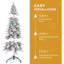 Arbre de Noël artificiel mince avec support en métal-118028690