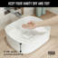 VIGO UltraThin™ 16-in L x 14-in W Matte White Matte Stone™ Vessel Rectangular Minimalist Bathroom Sink