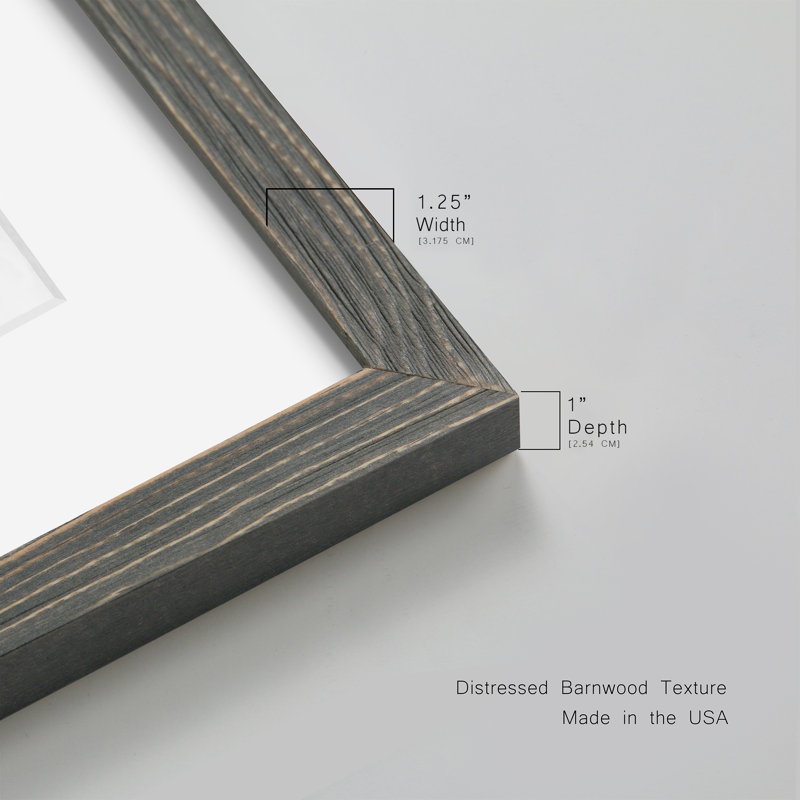 Inconnu Space I Premium encadré mat - prêt à être accroché, H 20 po x l 17 po x P 1 po, Gris