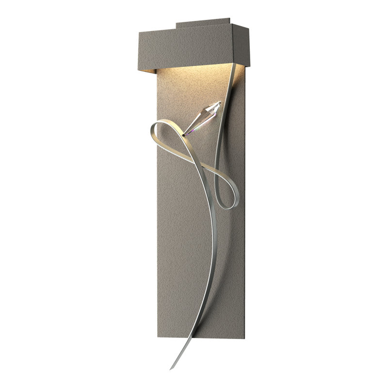 Rhapsody 1-Light LED Flush Mounted Sconce, Natural Iron, Vintage Platinum