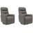 Akeelah 30" W Genuine Leather Manual Swivel Recliner (Set of 2)-98175035