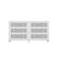 2-Piece White Dresser With Mirrored Drawers