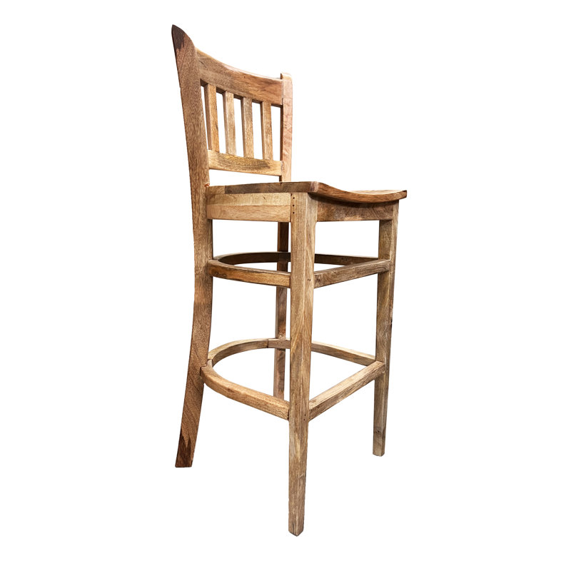 Tabouret de comptoir Kimberline Mango, Tabouret de comptoir (siège d'une hauteur de 24 p