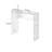 Textured Wave Acrylic U Shape Console Table