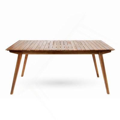 Outdoor 69" Solid Wood Dining Table