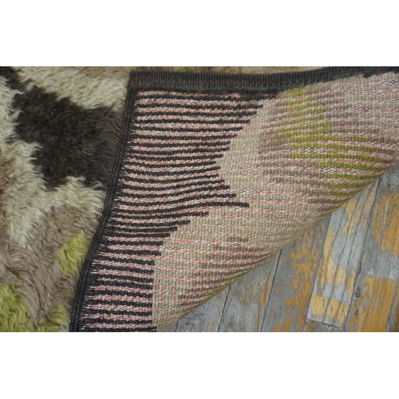 Vintage Rya Hallway Runner Wool Rug