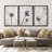 Blowing Dandelion On Wood Effect Background Artwork, Modern Rustic Farmhouse Wall Pictures, Framed Canvas Giclée Print 3 Pieces Wall Art" 16"x24"x3 pcs, 24"x36"x3 pcs-119385171-91259860