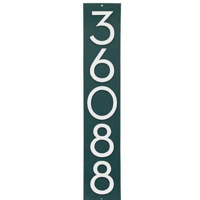 Floating Modern 4" Number Vertical Address Plaque (5 Digits)