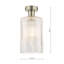EMERSON 1LT SEMI FLUSH CW CYLINDER GLASS-1956024851