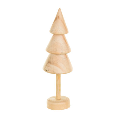Small Wooden Conical Tree Accent Pack of 6