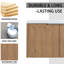 Meuble-lavabo moderne 36 po, lavabo, 2 portes à fermeture douce, chêne imitation, fixation murale, grand espace de rangement 36 po avec armoire-1796656915