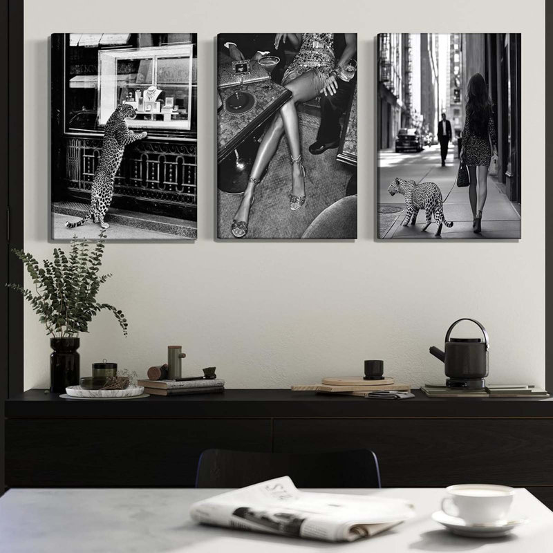 3 Piece Wrapped Canvas Print, 40cm H x 30cm W