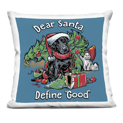 Coussin décoratif imprimé Define Good Vintage Puppy par Jedco Brands, Inc.