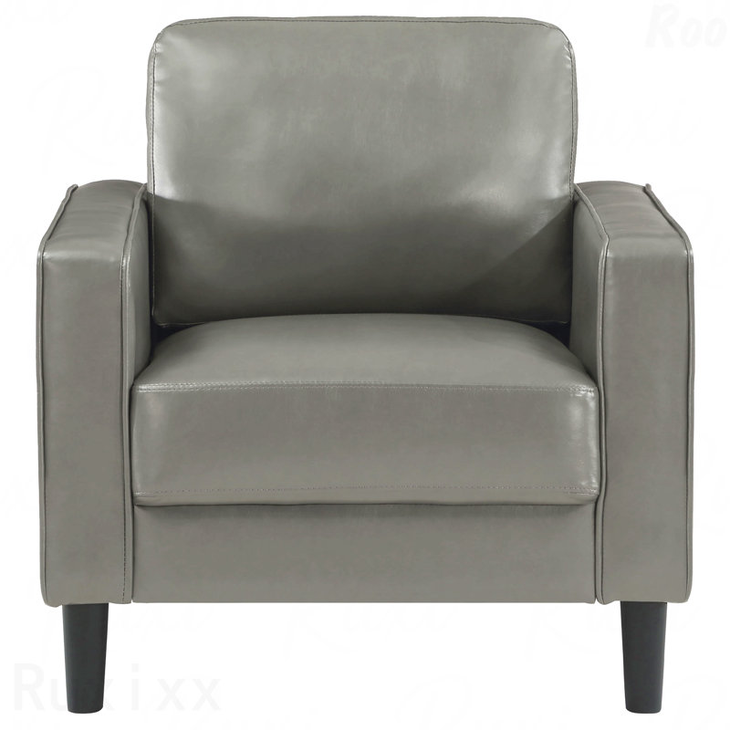 Fauteuil de bureau gris rembourré avec accoudoirs rembourrés, Gris