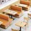 Banc rembourré simple et haut de gamme